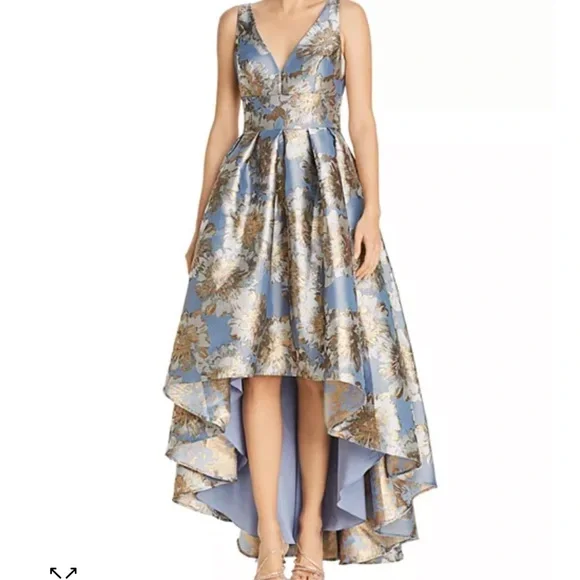 Eliza J | Dresses | Eliza J Blue And Metallic High Low Fit And Flare Dress Sz 6 Nwt | Poshmark Eliza J | Dresses | Eliza J Blue And Metallic High Low Fit And Flare Dress Sz 6 Nwt | Poshmark